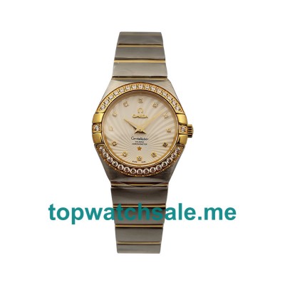UK 28MM Diamond Bezels Replica Omega Constellation 123.25.27.60.55.008 Watches