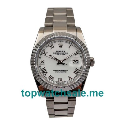 UK 36MM White Dials Rolex Datejust 16220 Replica Watches