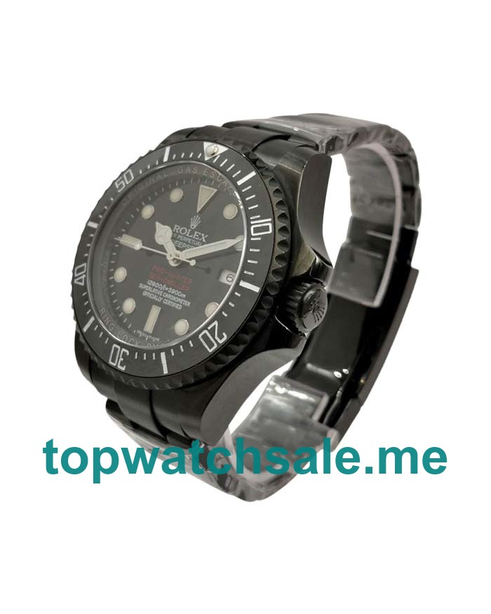 UK Top Quality Rolex Sea-Dweller Deepsea 116660 Fake Watches With Black Dials For Sale