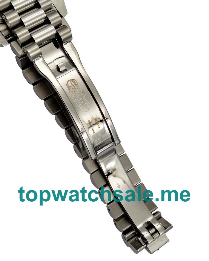 UK Swiss Made Rolex Day-Date 118346 Replica Watches With White Dials For Sale 