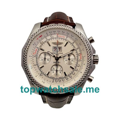 UK Best 1:1 Breitling Bentley 6.75 A44362 Replica Watches With White Dials For Sale
