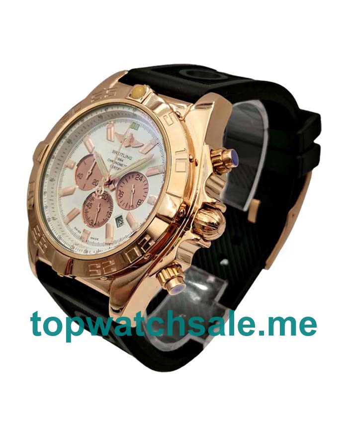 UK 47MM White Dials Breitling Chronomat HB0110 Replica Watches