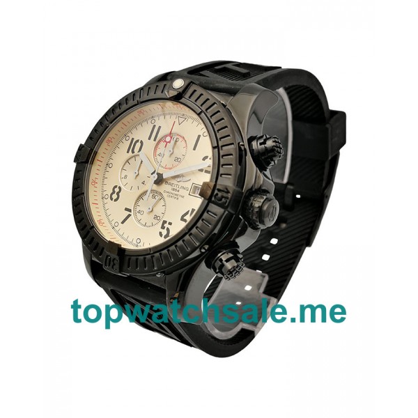 UK 48MM White Dials Breitling Super Avenger V13375 Replica Watches