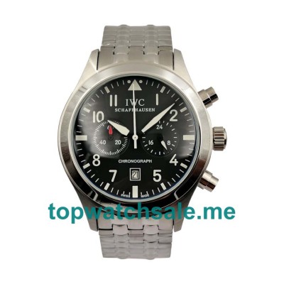 UK 42.5MM Black Dials IWC Pilots 54296 Replica Watches