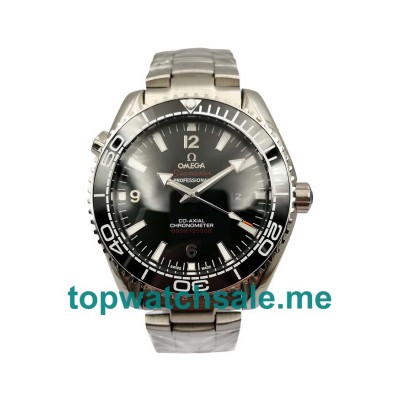 UK 45MM Black Dials Omega Seamaster Planet Ocean 215.30.44.21.01.001 Replica Watches