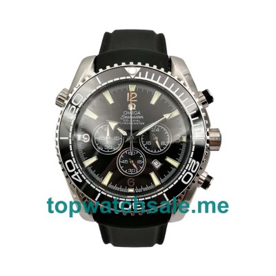 UK 45MM Black Dials Omega Seamaster Planet Ocean Chrono 2210.52.00 Replica Watches