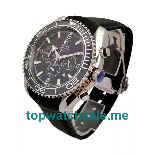 UK 45MM Black Dials Omega Seamaster Planet Ocean Chrono 2210.52.00 Replica Watches
