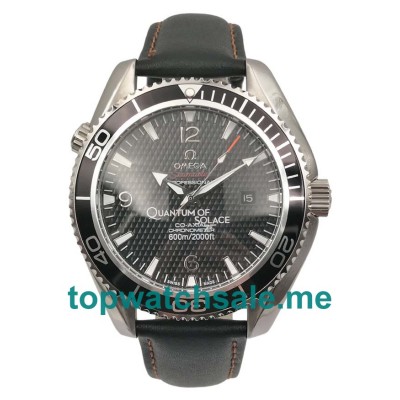 UK 43MM Black Dials Omega Seamaster Planet Ocean 222.30.46.20.01.001 Replica Watches