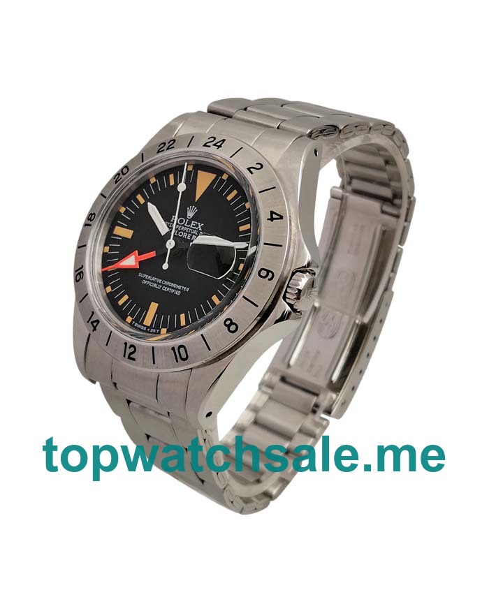 UK AAA Quality Rolex Explorer II 1655 Replica Watches With Black Dials For Men