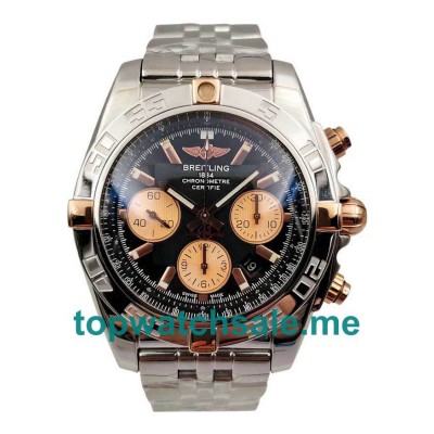 UK AAA Quality Breitling Chronomat IB0110 Replica Watches With Black Dials For Sale