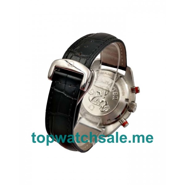 UK 43MM Orange Bezels Replica Omega Seamaster Planet Ocean 2918.50.82 Watches