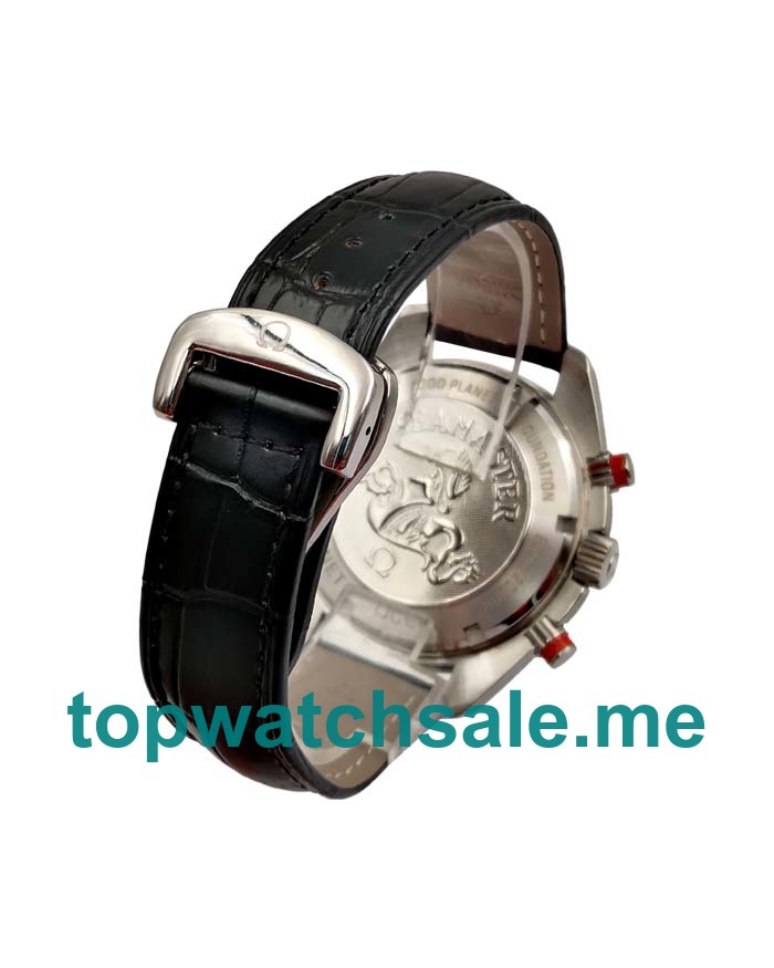 UK 43MM Orange Bezels Replica Omega Seamaster Planet Ocean 2918.50.82 Watches