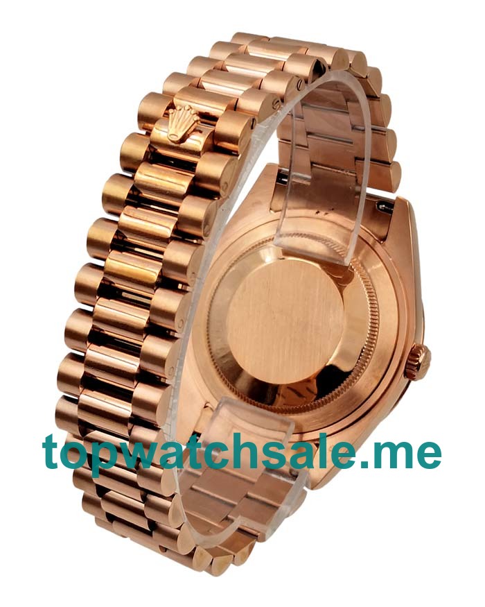 UK Best 1:1 Rolex Day-Date 218235 Fake Watches With Brown Dials For Sale