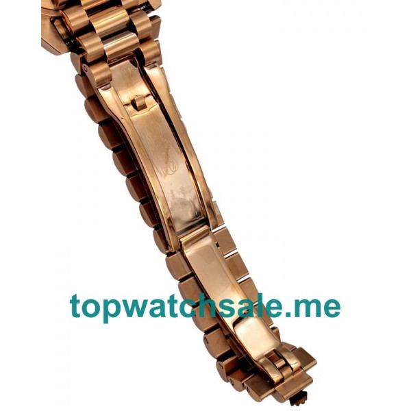 UK Best 1:1 Rolex Day-Date 218235 Fake Watches With Brown Dials For Sale