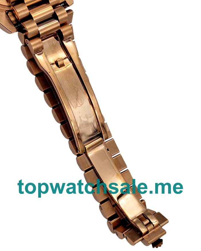 UK Best 1:1 Rolex Day-Date 218235 Fake Watches With Brown Dials For Sale
