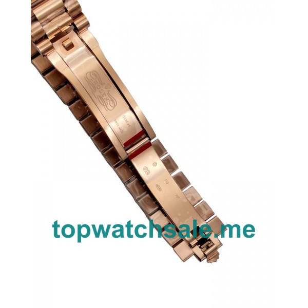 UK Best 1:1 Rolex Day-Date 218235 Fake Watches With Brown Dials For Sale