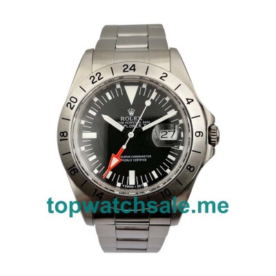 UK Best Quality Rolex Explorer II 1655 Replica Watches With Black Dials For Men