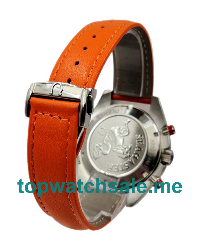 UK 43MM Black Dials Omega Seamaster Planet Ocean Chrono 2918.50.82 Replica Watches