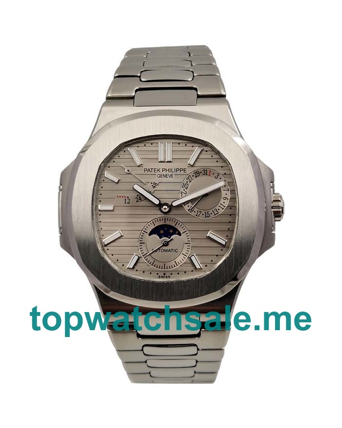 UK 40MM Gray Dials Patek Philippe Nautilus 5712/1A Replica Watches