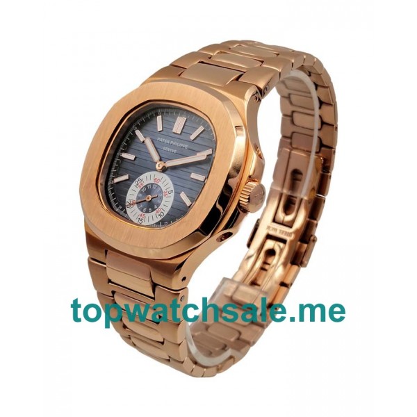 UK 40.5MM Rose Gold Replica Patek Philippe Nautilus 5980/1R Watches