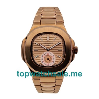 UK 40.5MM Champagne Dials Patek Philippe Nautilus 5980/1R Replica Watches