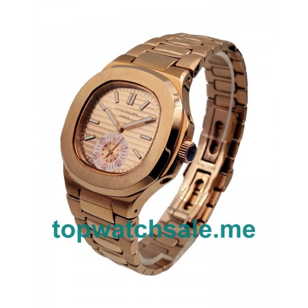 UK 40.5MM Champagne Dials Patek Philippe Nautilus 5980/1R Replica Watches