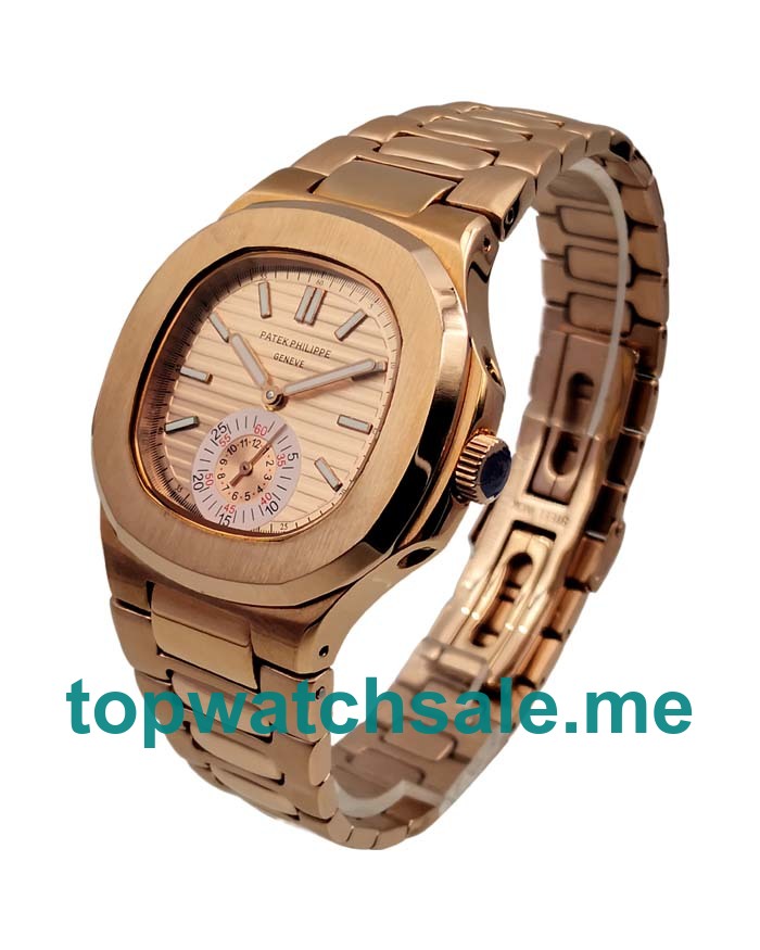 UK 40.5MM Champagne Dials Patek Philippe Nautilus 5980/1R Replica Watches