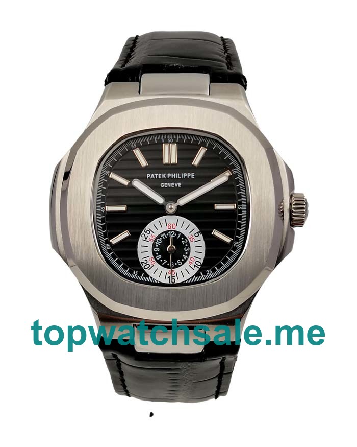 UK 40.5MM Black Dials Patek Philippe Nautilus 5980 Replica Watches