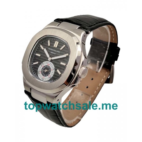 UK 40.5MM Black Dials Patek Philippe Nautilus 5980 Replica Watches