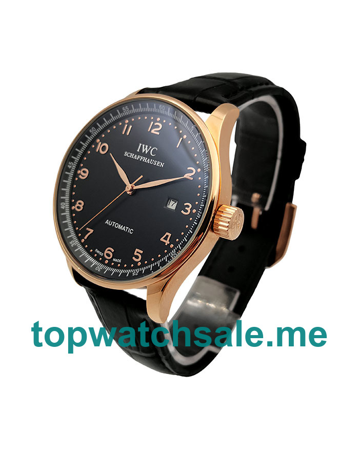 UK 41.5MM Rose Gold IWC Portofino 70654 Replica Watches