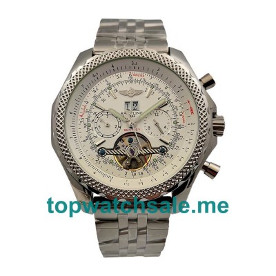 UK 47MM White Dials Breitling Bentley Mulliner Tourbillon 87132 Replica Watches