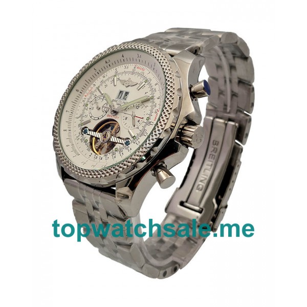 UK 47MM White Dials Breitling Bentley Mulliner Tourbillon 87132 Replica Watches