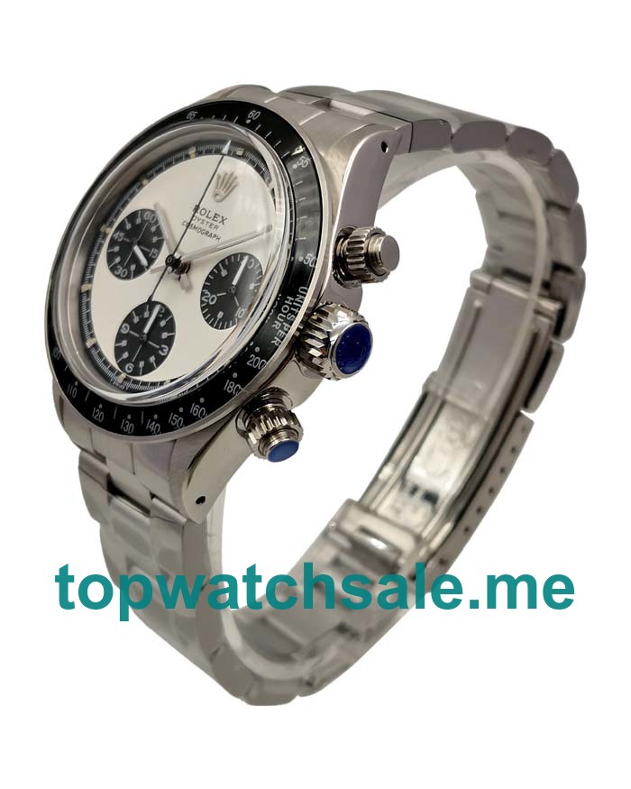 UK Swiss Movement Rolex Daytona 6263 Replica Watches With White Dials For Men