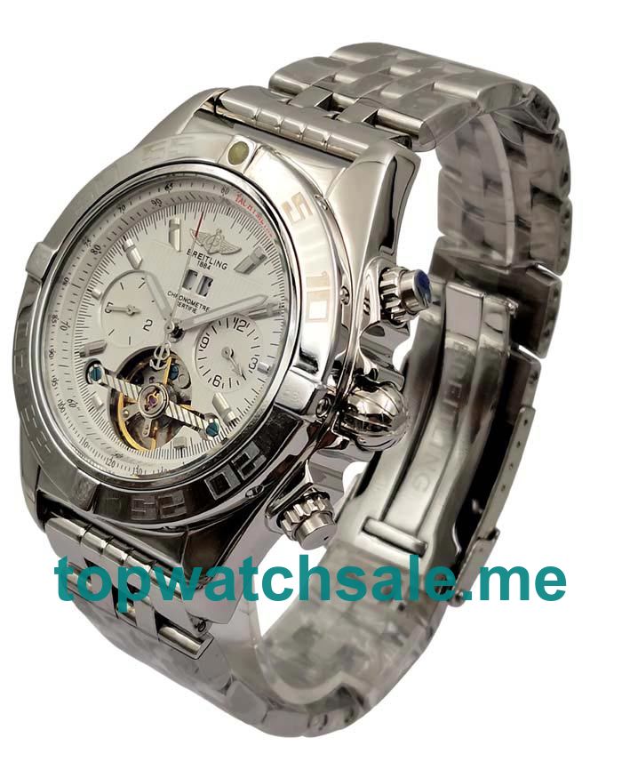 UK Best 1:1 Fake Breitling Bentley Mulliner Tourbillon With White Dials For Men