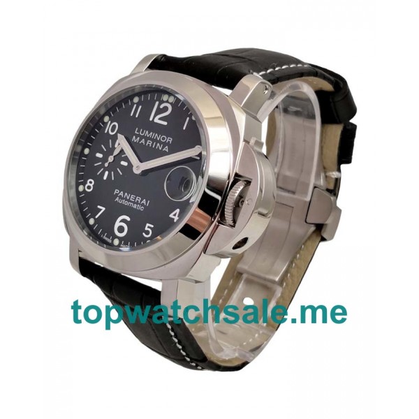 UK 44MM Black Dials Panerai Luminor Marina PAM00164 Replica Watches