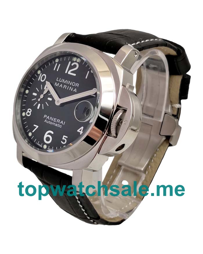 UK 44MM Black Dials Panerai Luminor Marina PAM00164 Replica Watches