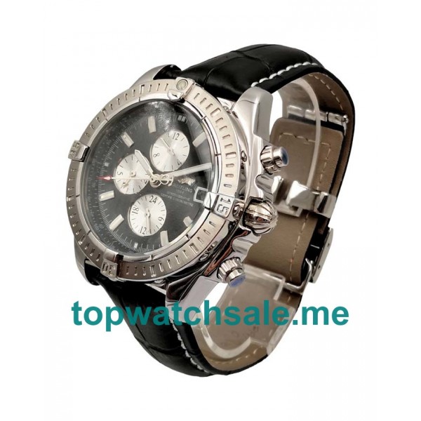 UK 44MM Black Dials Breitling Chronomat Evolution A13356 Replica Watches