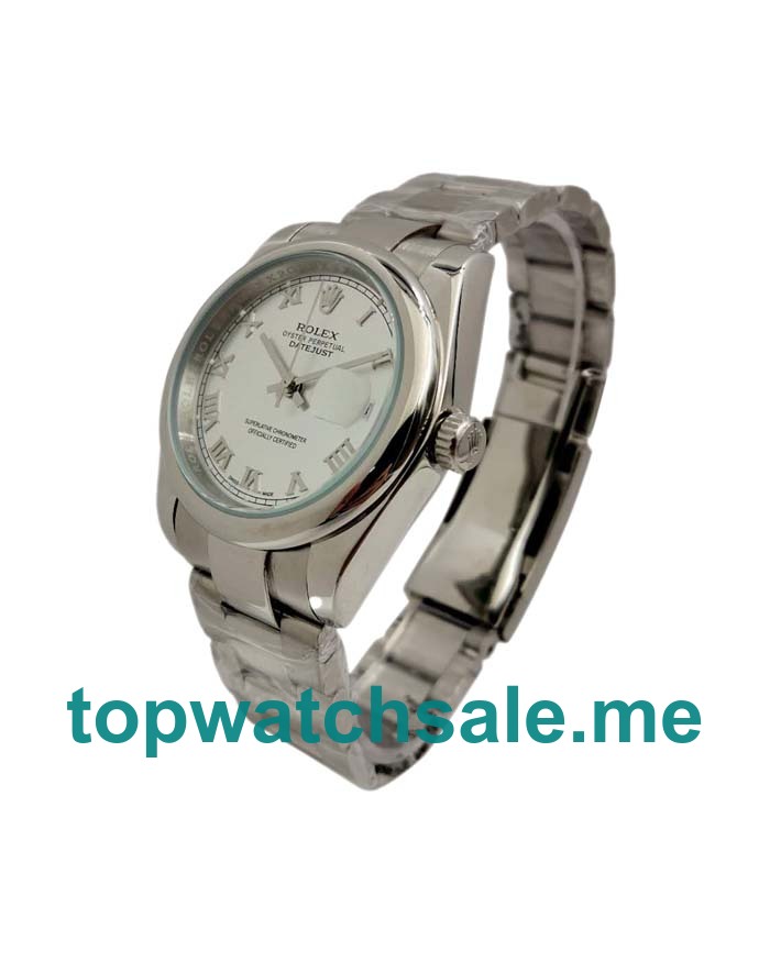 UK 36MM Silver Dials Rolex Datejust 116200 Replica Watches