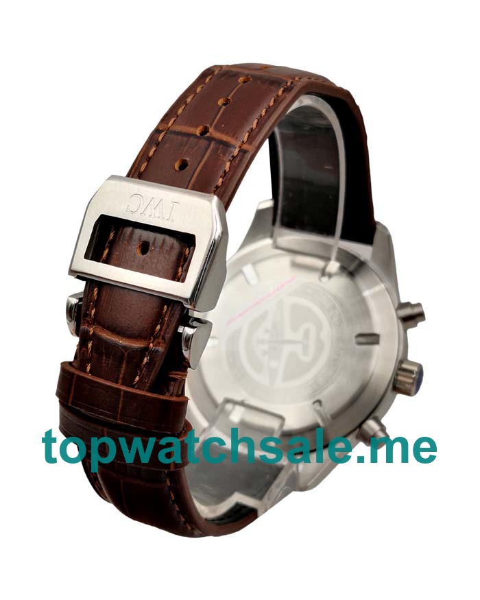 UK 44MM Grey Dials IWC Pilots Spitfire Chronograph IW387802 Replica Watches