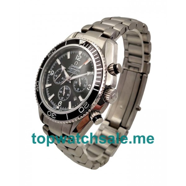 UK 45.5MM Black Dials Omega Seamaster Planet Ocean 2210.50.00 Replica Watches