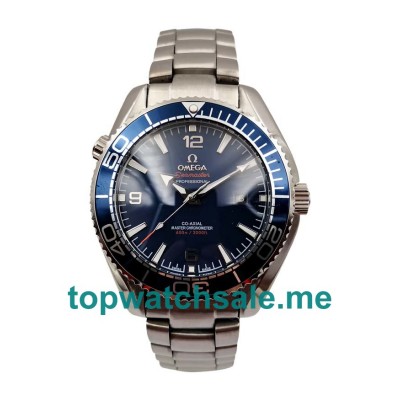 UK 43.5MM Blue Dials Omega Seamaster Planet Ocean 215.30.44.21.03.001 Replica Watches