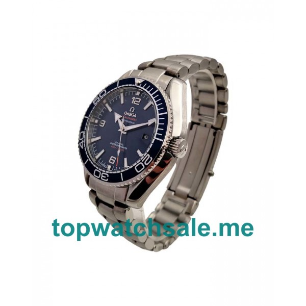 UK 43.5MM Blue Dials Omega Seamaster Planet Ocean 215.30.44.21.03.001 Replica Watches