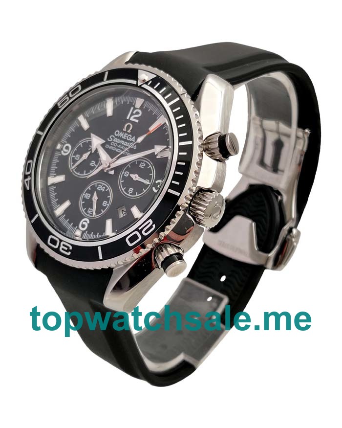 UK 43MM Black Dials Omega Seamaster Planet Ocean 2210.50.00 Replica Watches