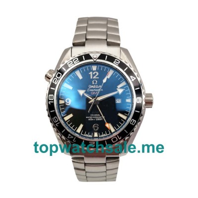 UK 43.5MM Black Dials Omega Seamaster Planet Ocean GMT 232.30.44.22.01.001 Replica Watches