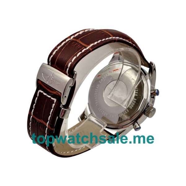 UK 46MM Black Dials Breitling Transocean Chronograph AB015212 Replica Watches