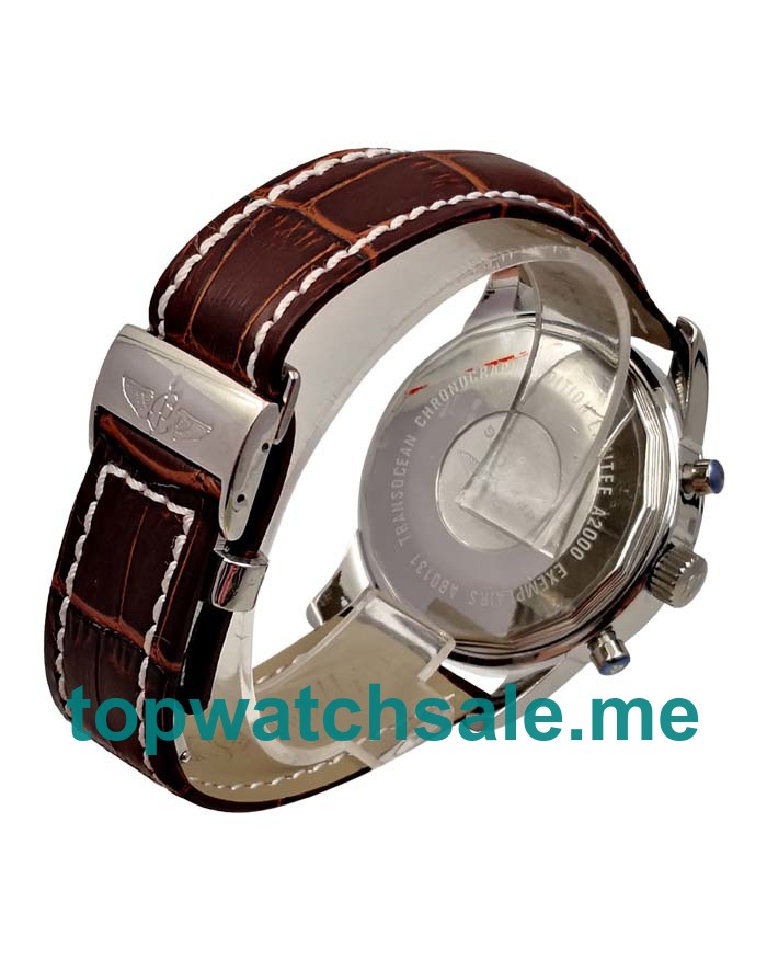 UK 46MM Black Dials Breitling Transocean Chronograph AB015212 Replica Watches