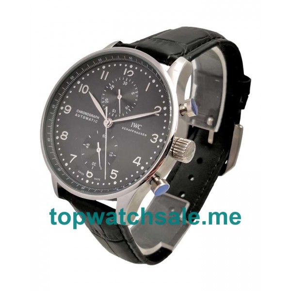UK 44MM Replica IWC Portugieser IW371447 Black Dials Watches