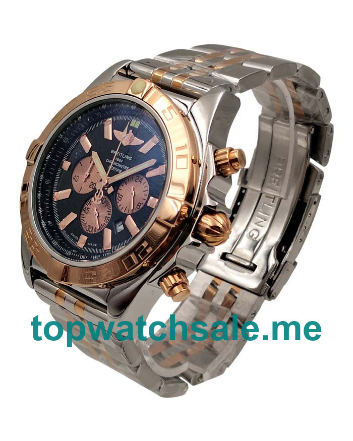 UK 46MM Black Dials Breitling Chronomat CB0110 Replica Watches