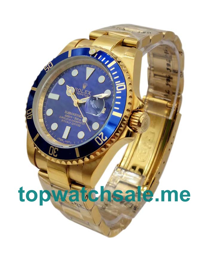 UK 40MM Blue Dials Rolex Submariner 116618 LB Replica Watches