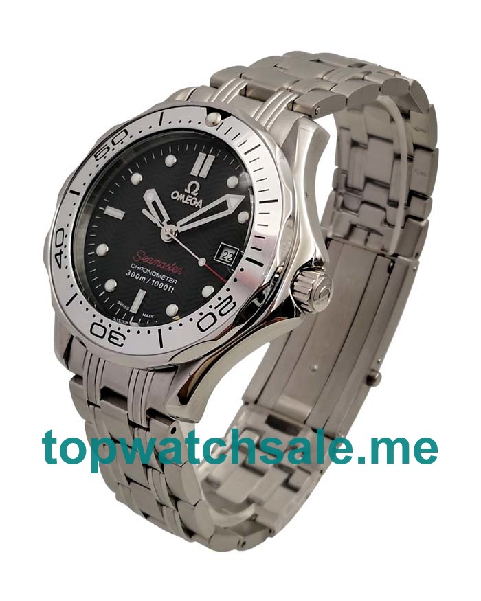 UK 42MM Black Dials Omega Seamaster 300 M 2251.50 Replica Watches